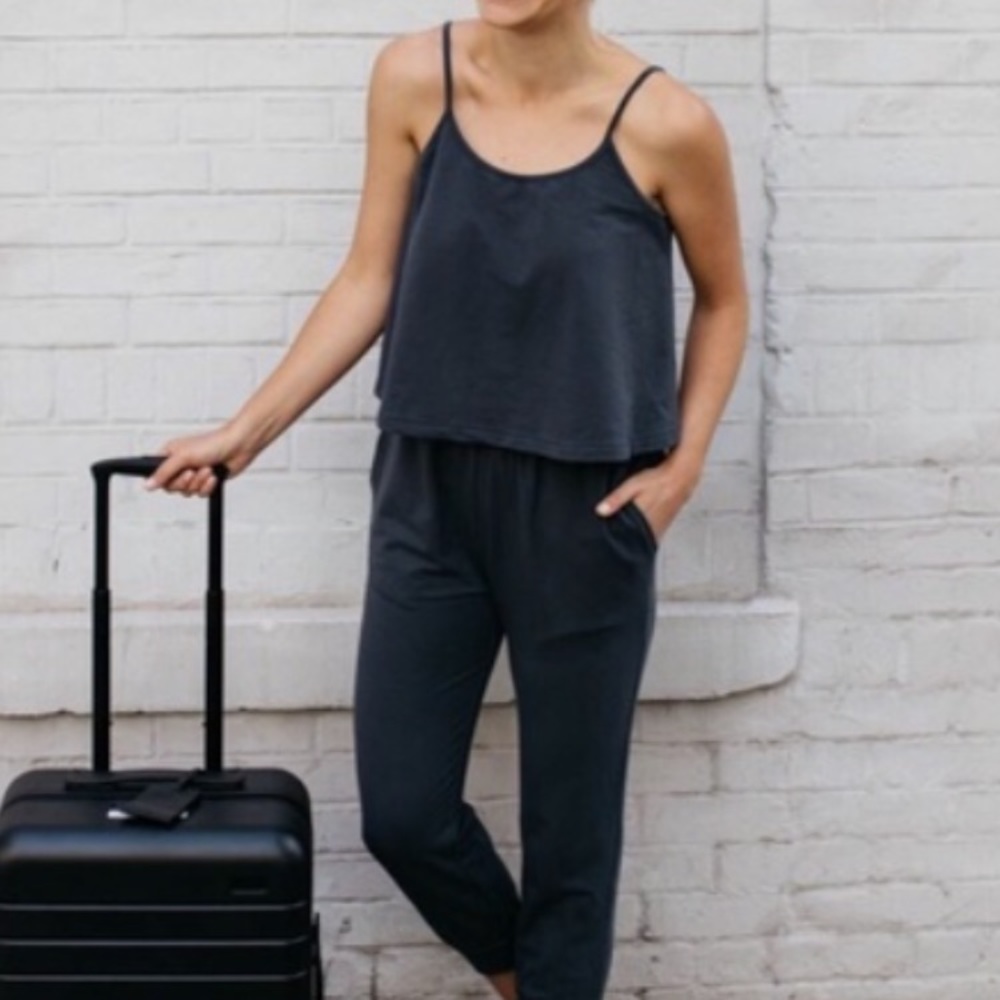 Lou & Grey Jumpsuit with tank top in coastal grey